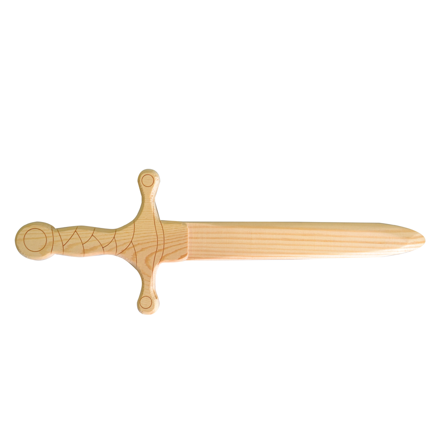 Dague de chevalier en bois