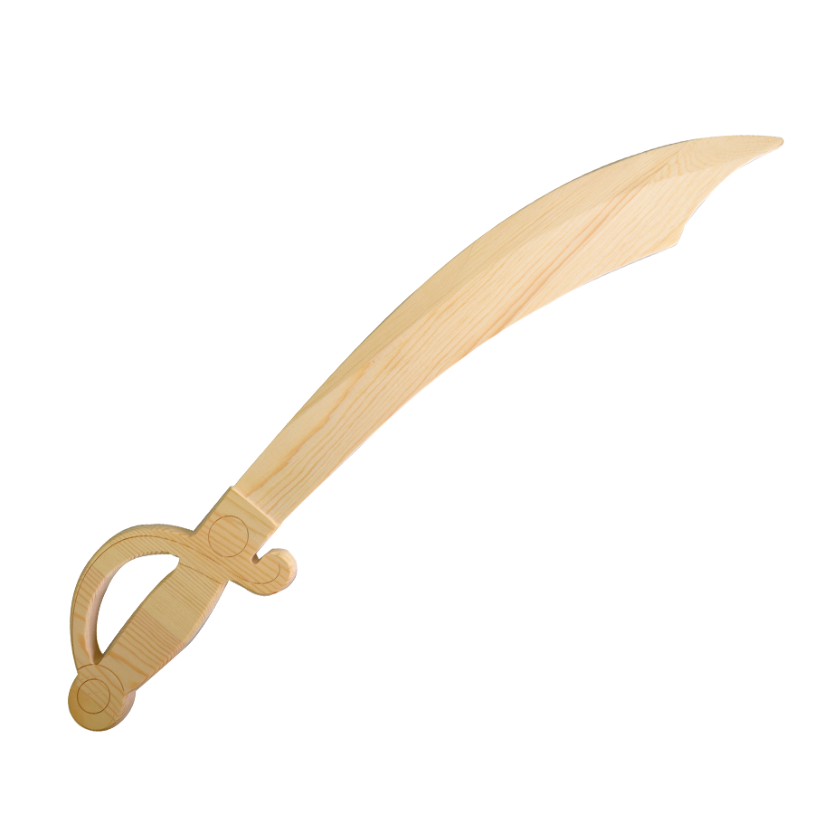 Sabre de pirate en bois