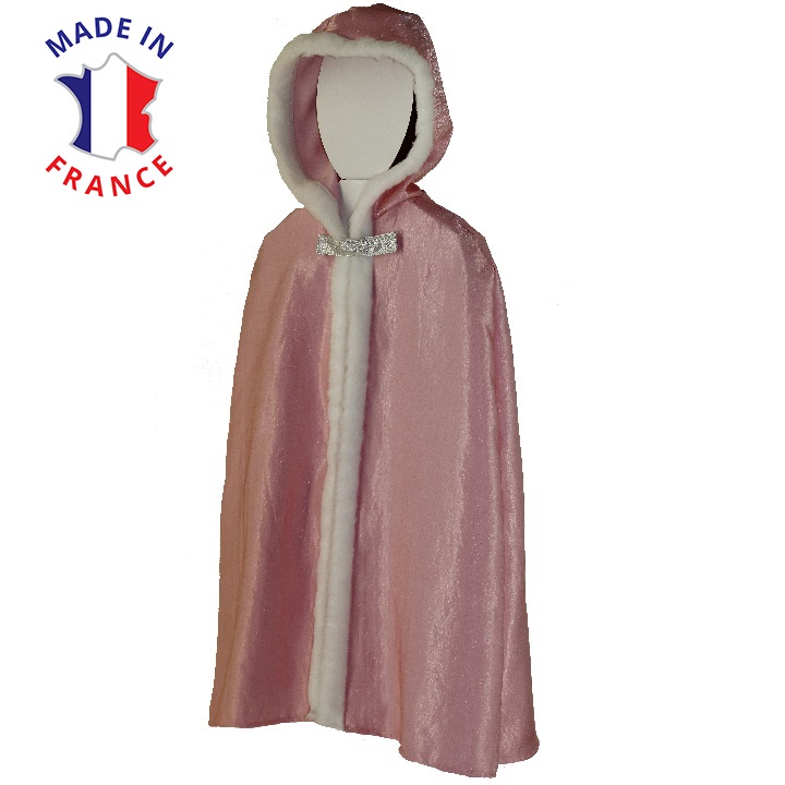 → Cape avec fourrure Princesse Rose •Wiplii