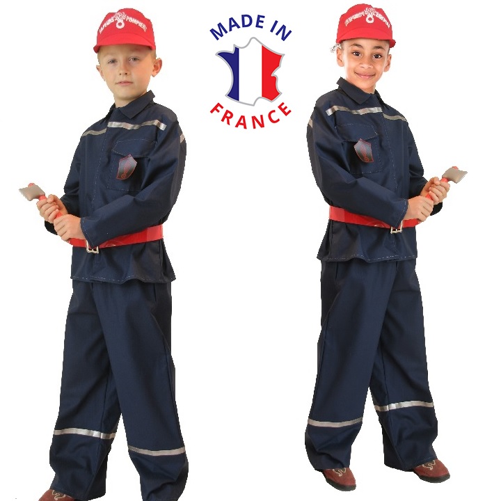 Pompier Deguisement Enfant Pompier Costume avec Pompier Jouet